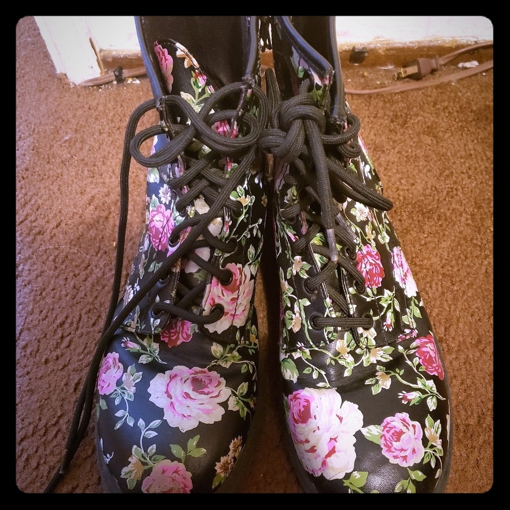 Floral Boots